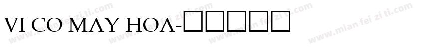 VI Co May Hoa字体转换